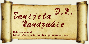 Danijela Mandžukić vizit kartica